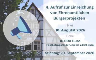 Kleine Projekte, große Wirkung: Förderaufruf für Ehrenamtliche Bürgerprojekte startet